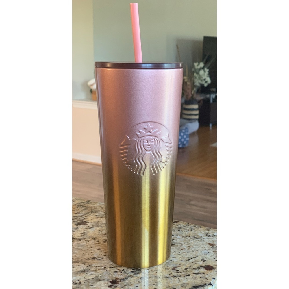 Starbucks Rose Gold Ombré Tumbler 2020 24oz